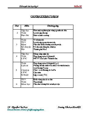 Giáo án Khối 4 - Tuần 30 (Bản đẹp)